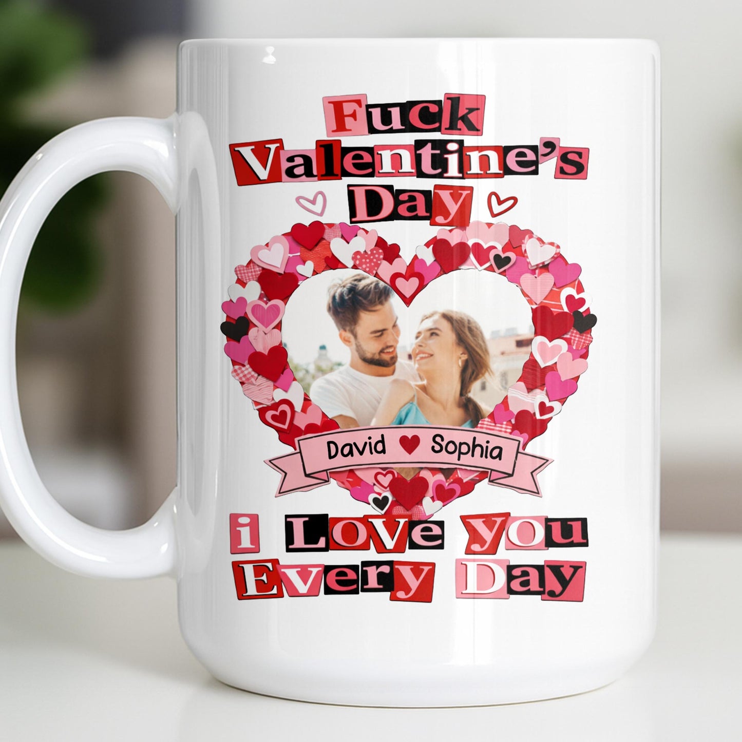 I Love You Every Day With Heart and Photo Frame