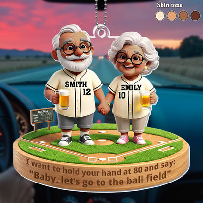 Hold Your Hand At 80 And Say Let's Go To The Ball Field