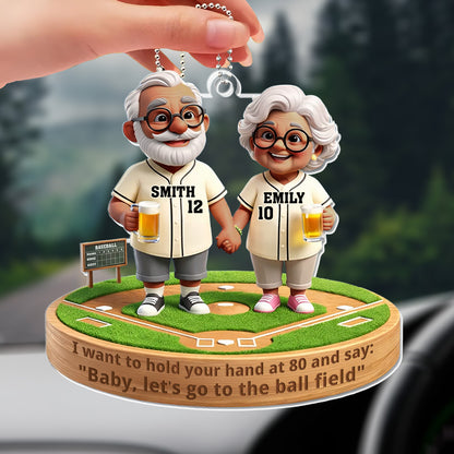 Hold Your Hand At 80 And Say Let's Go To The Ball Field