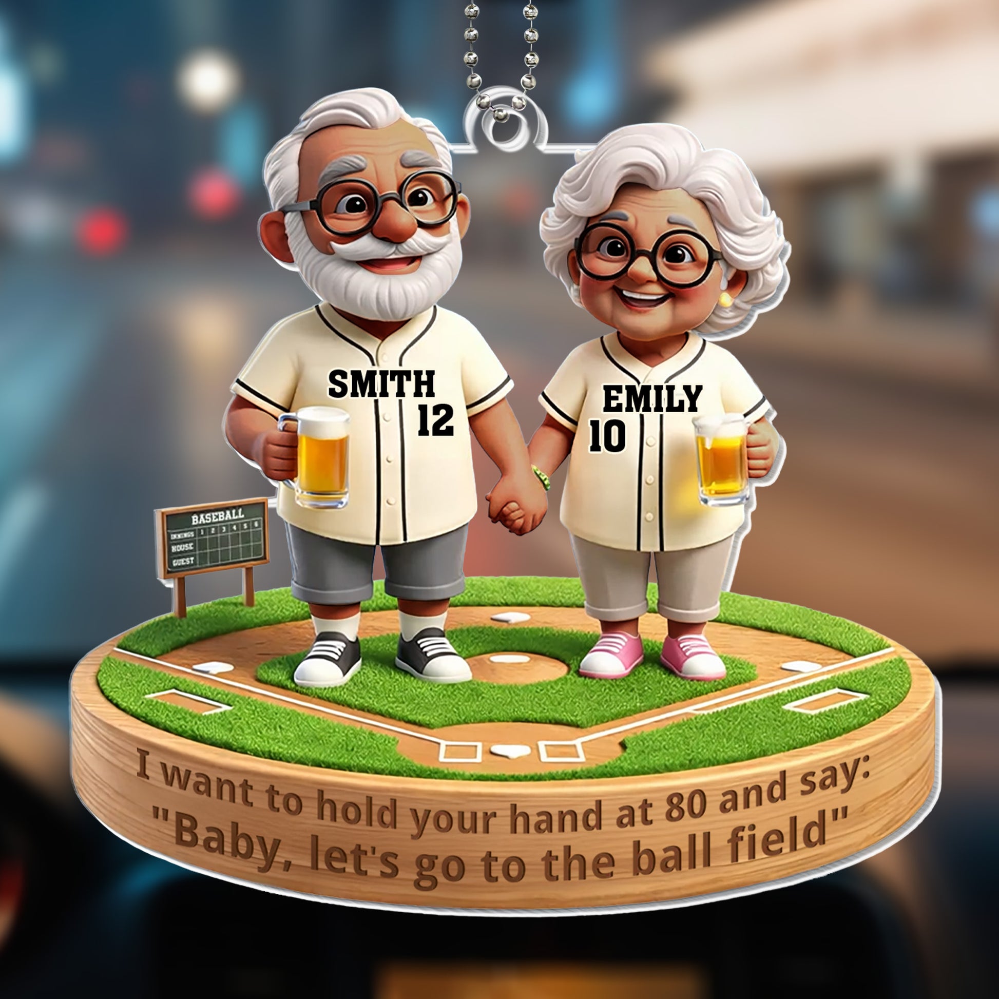 Hold Your Hand At 80 And Say Let's Go To The Ball Field