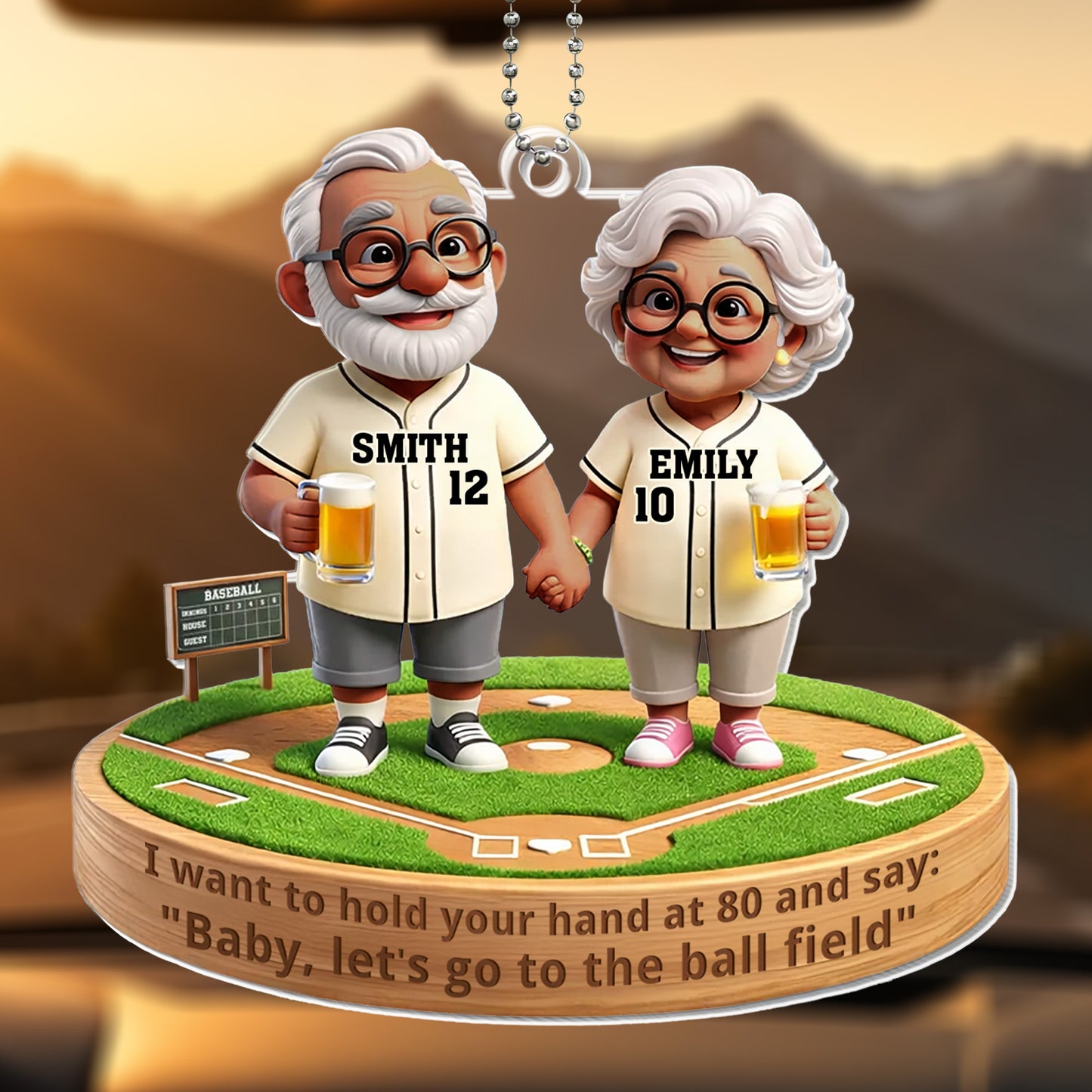 Hold Your Hand At 80 And Say Let's Go To The Ball Field