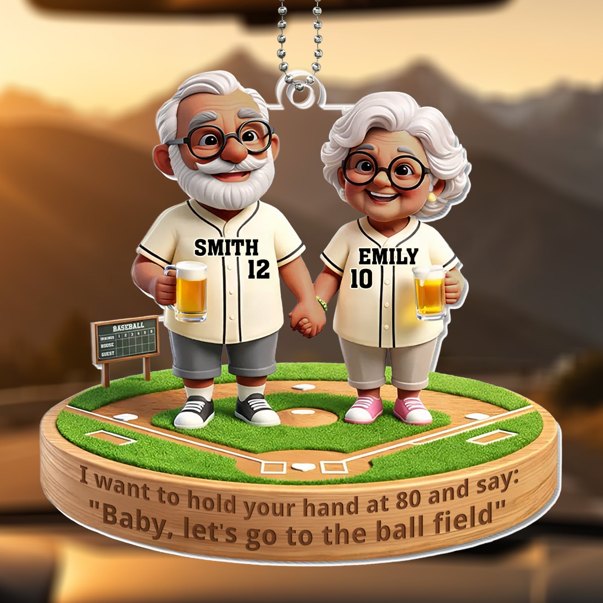 Hold Your Hand At 80 And Say Let's Go To The Ball Field