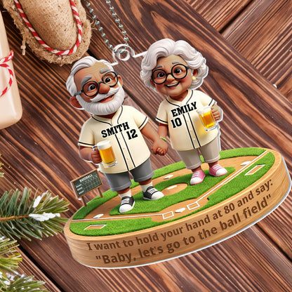 Hold Your Hand At 80 And Say Let's Go To The Ball Field