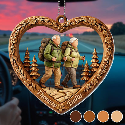 A Fond Adventure Awaits Us, Heart Couple Trees Ornament
