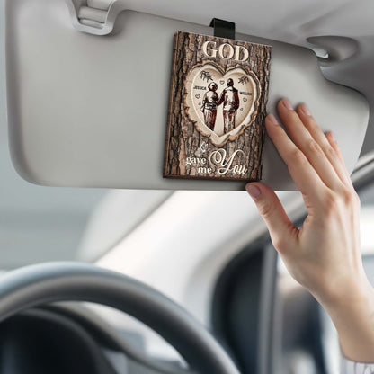 God Gave Me You With Couple Hearts Design