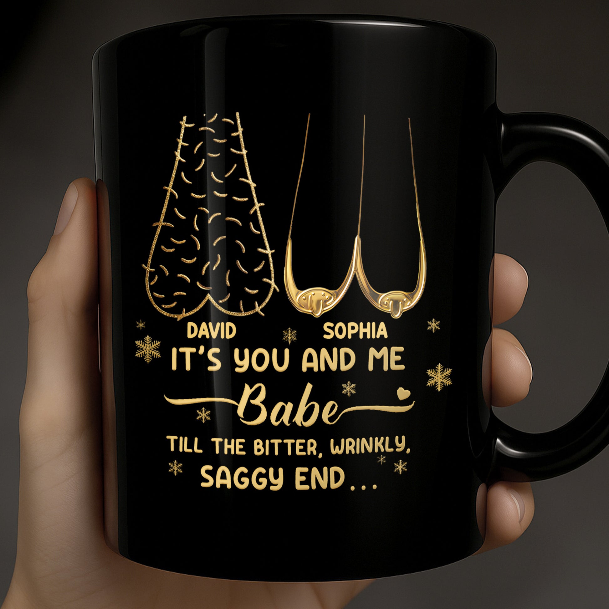 It's You And Me Babe, Heart And Stars Design