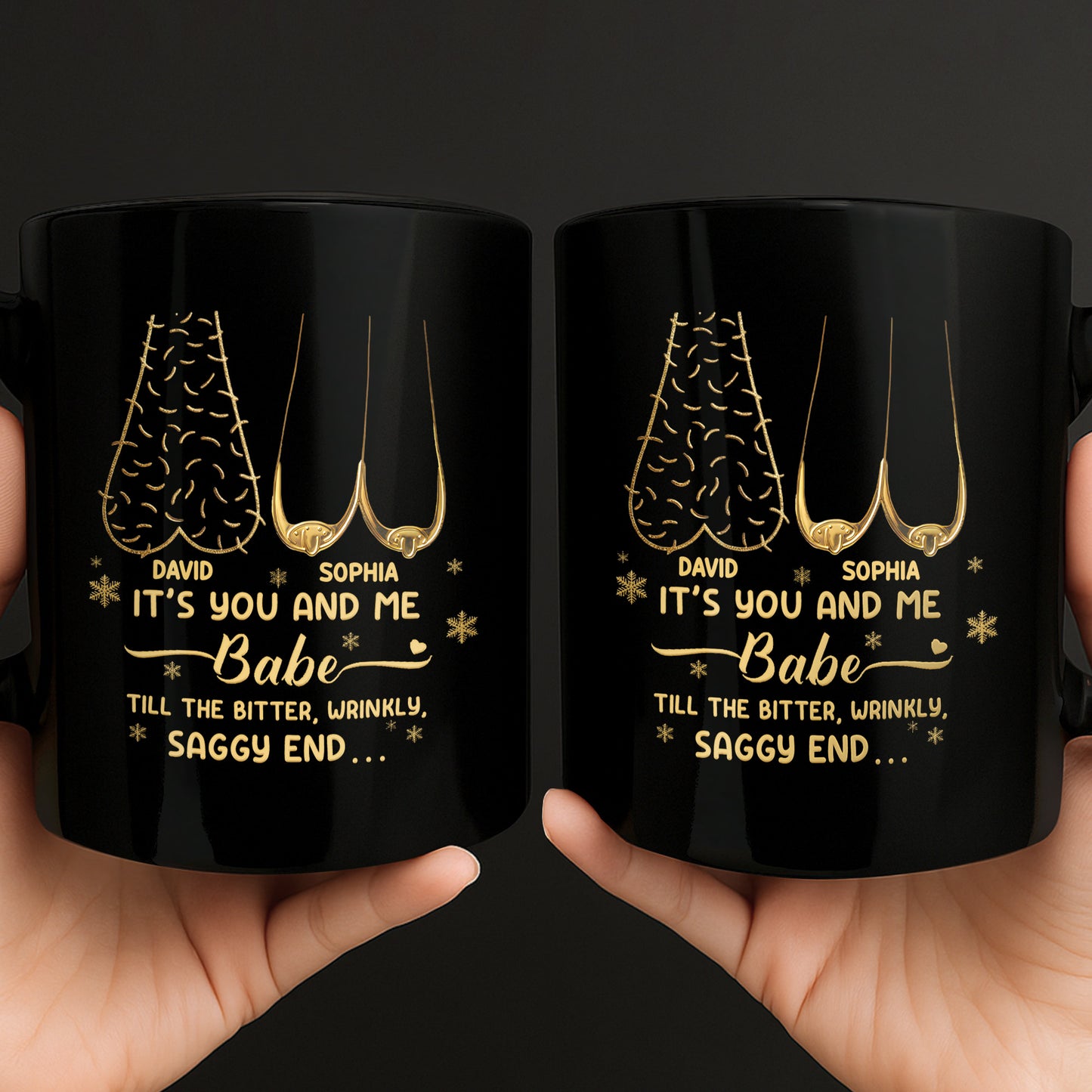 It's You And Me Babe, Heart And Stars Design