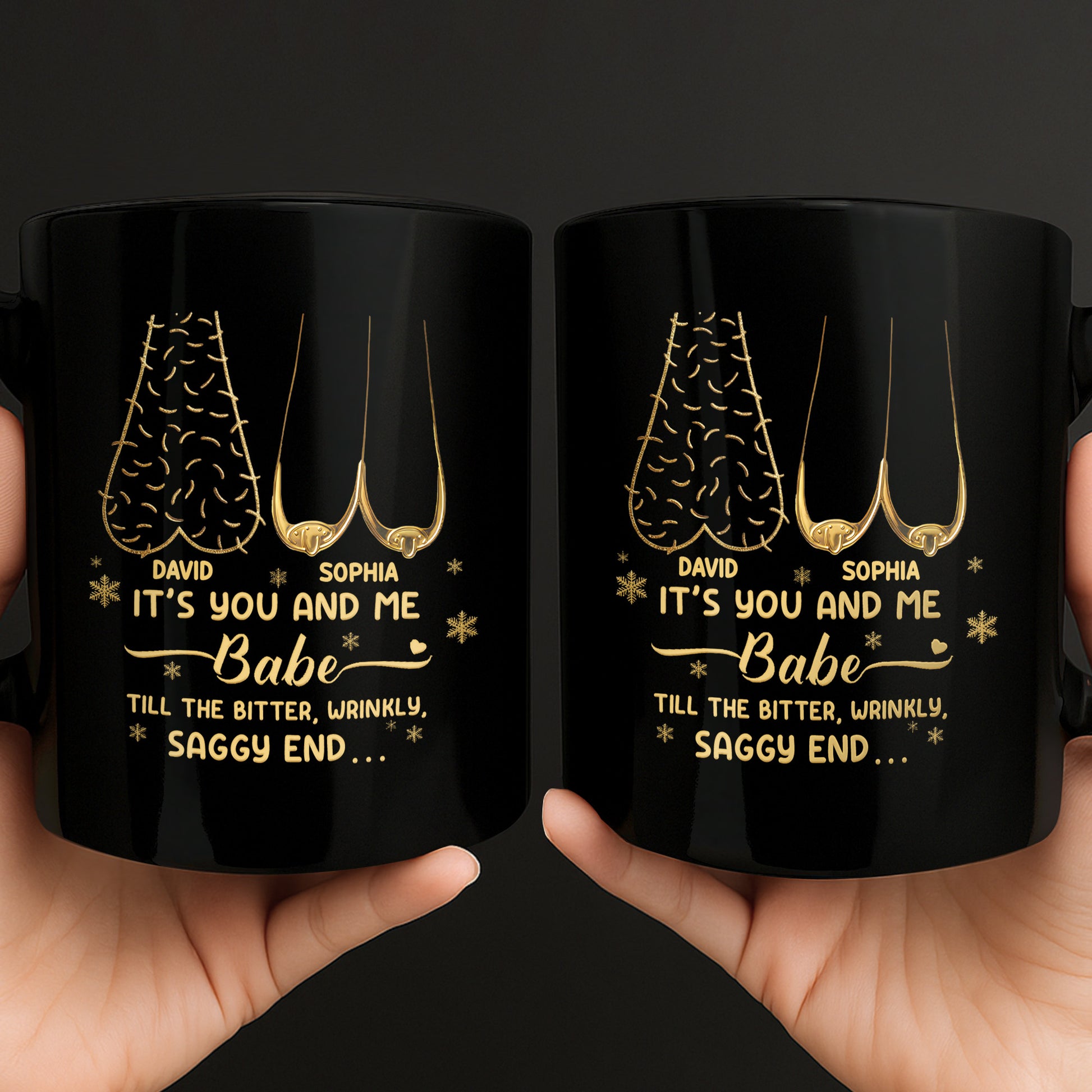 It's You And Me Babe, Heart And Stars Design