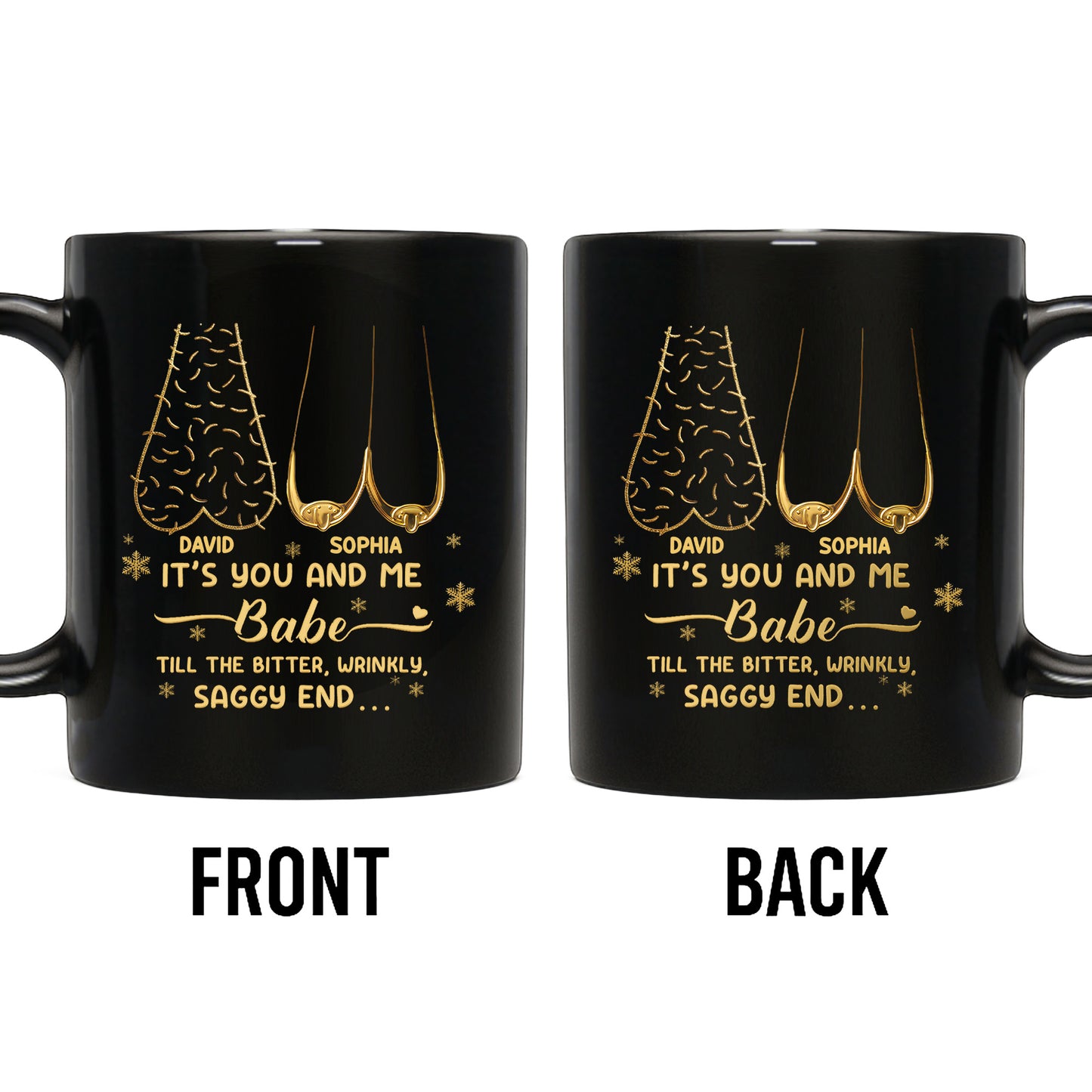 It's You And Me Babe, Heart And Stars Design