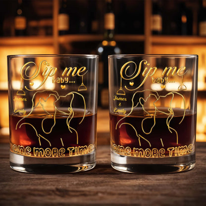 Sip Me Baby One More Time With Couples And Heart Design