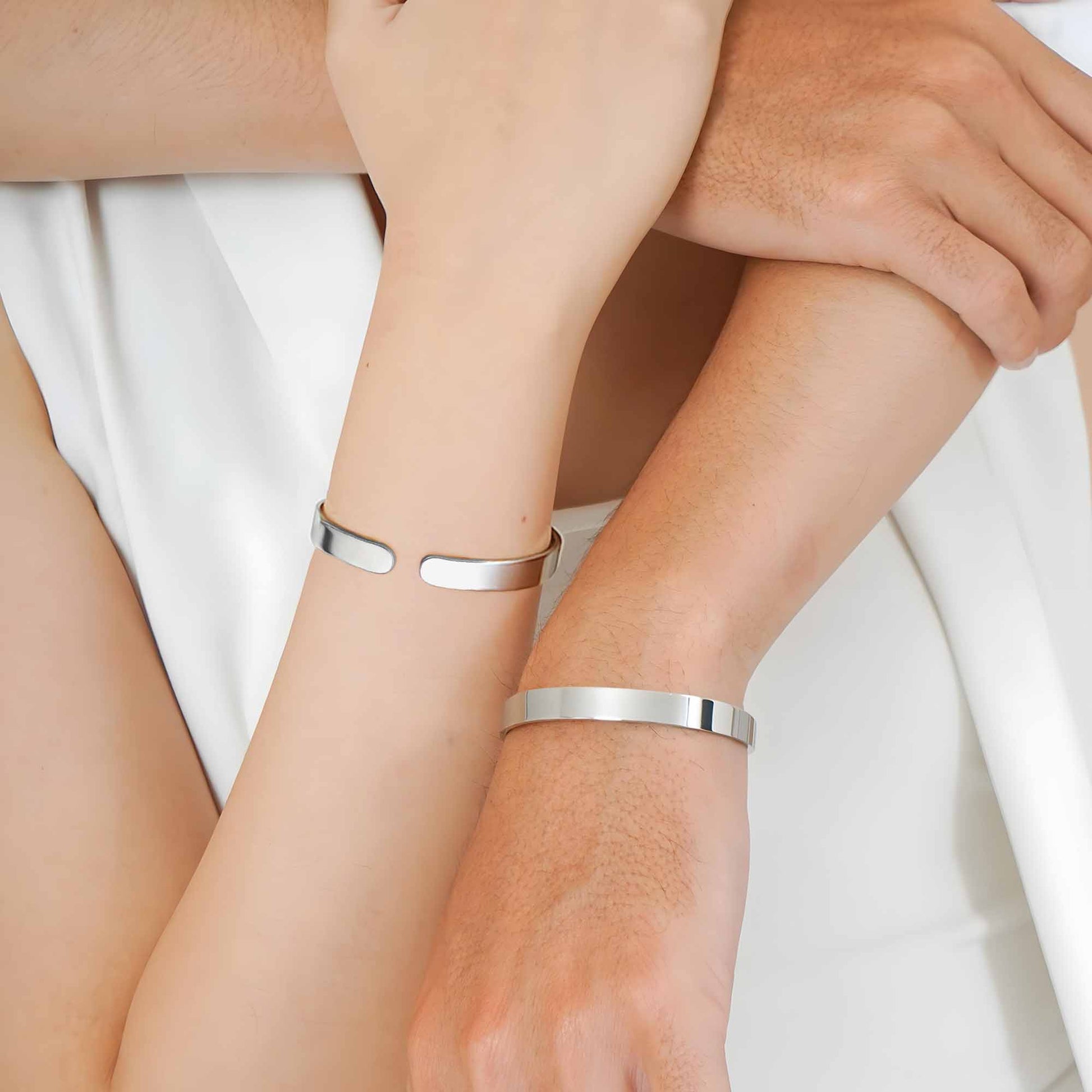 I Loved You Then I Love You Still Engraved Cuff Bracelet