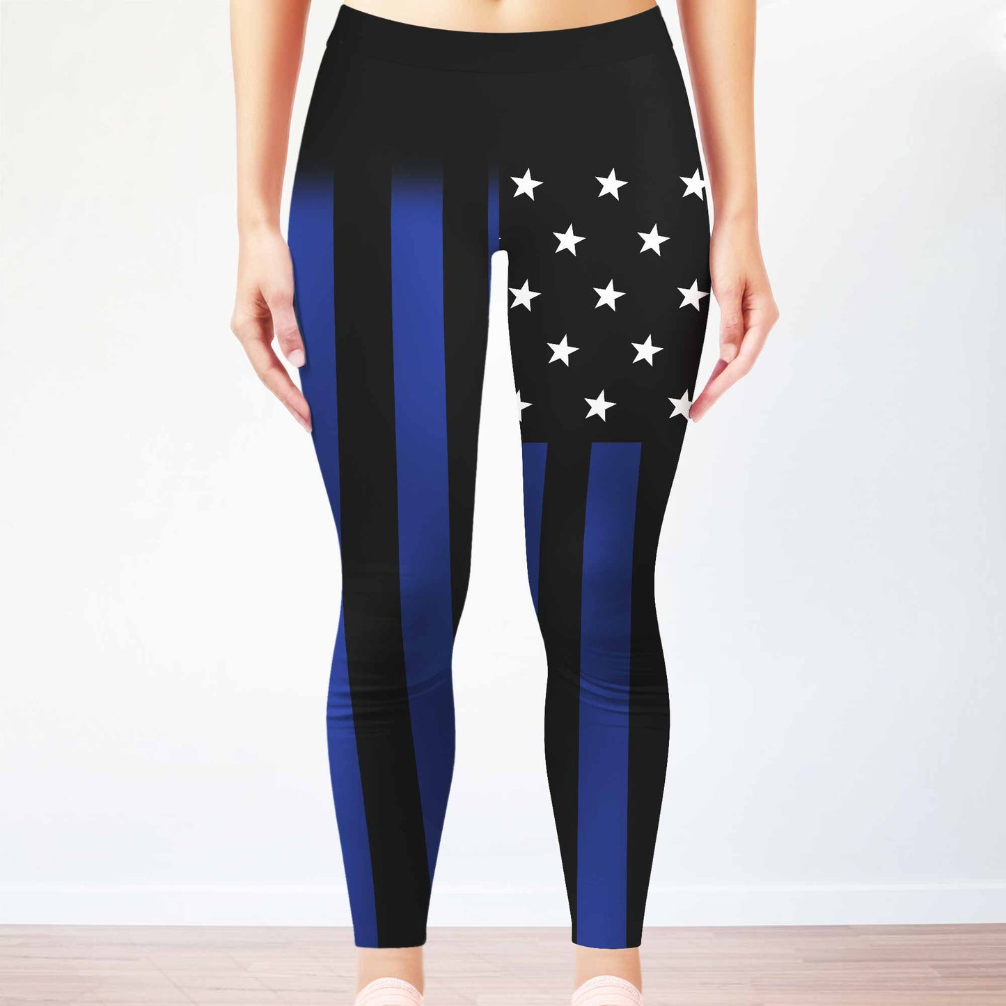 Taken By My Police Officer, Police Gloves And Stars - Personalized Women Leggings - CPL1237_WLEG