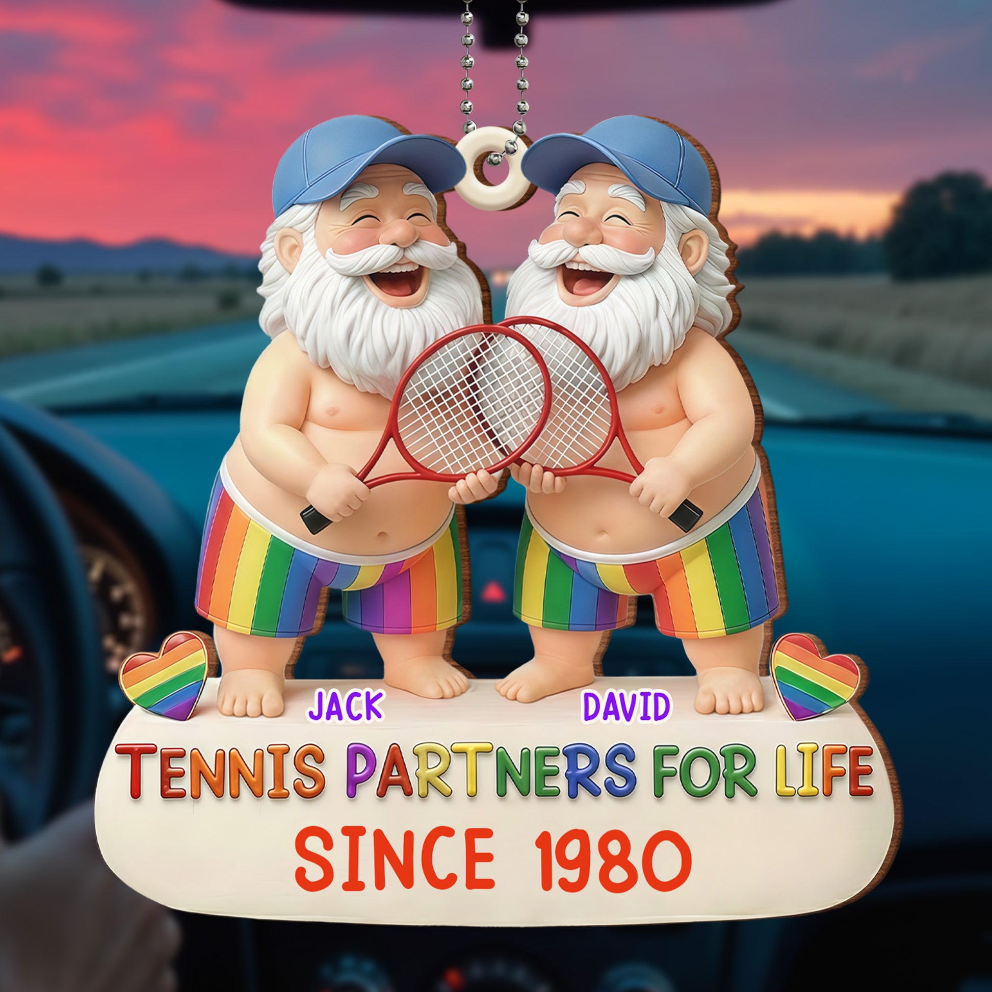Tennis Partners For Life, Rainbow Shorts
