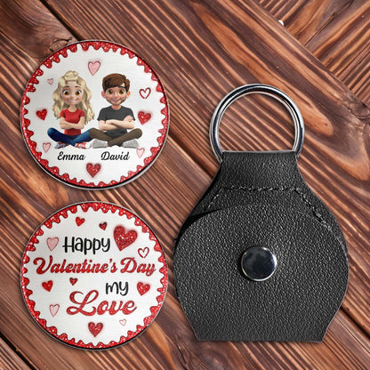 Happy Valentine's Day My Love With Hearts