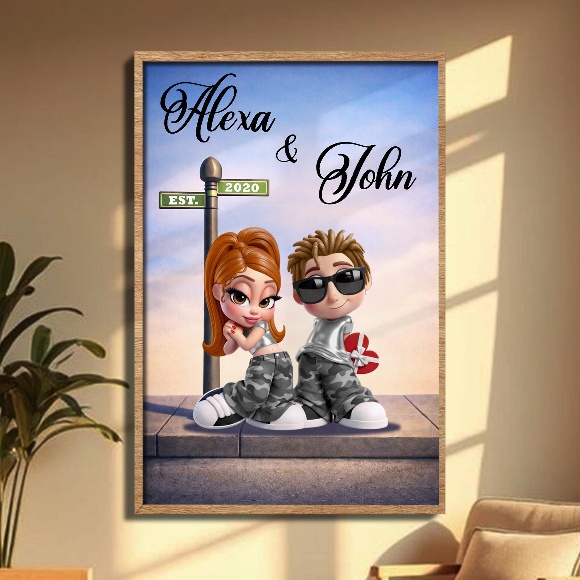 Celebrate A Special Relationship With This Charming Couple Illustration