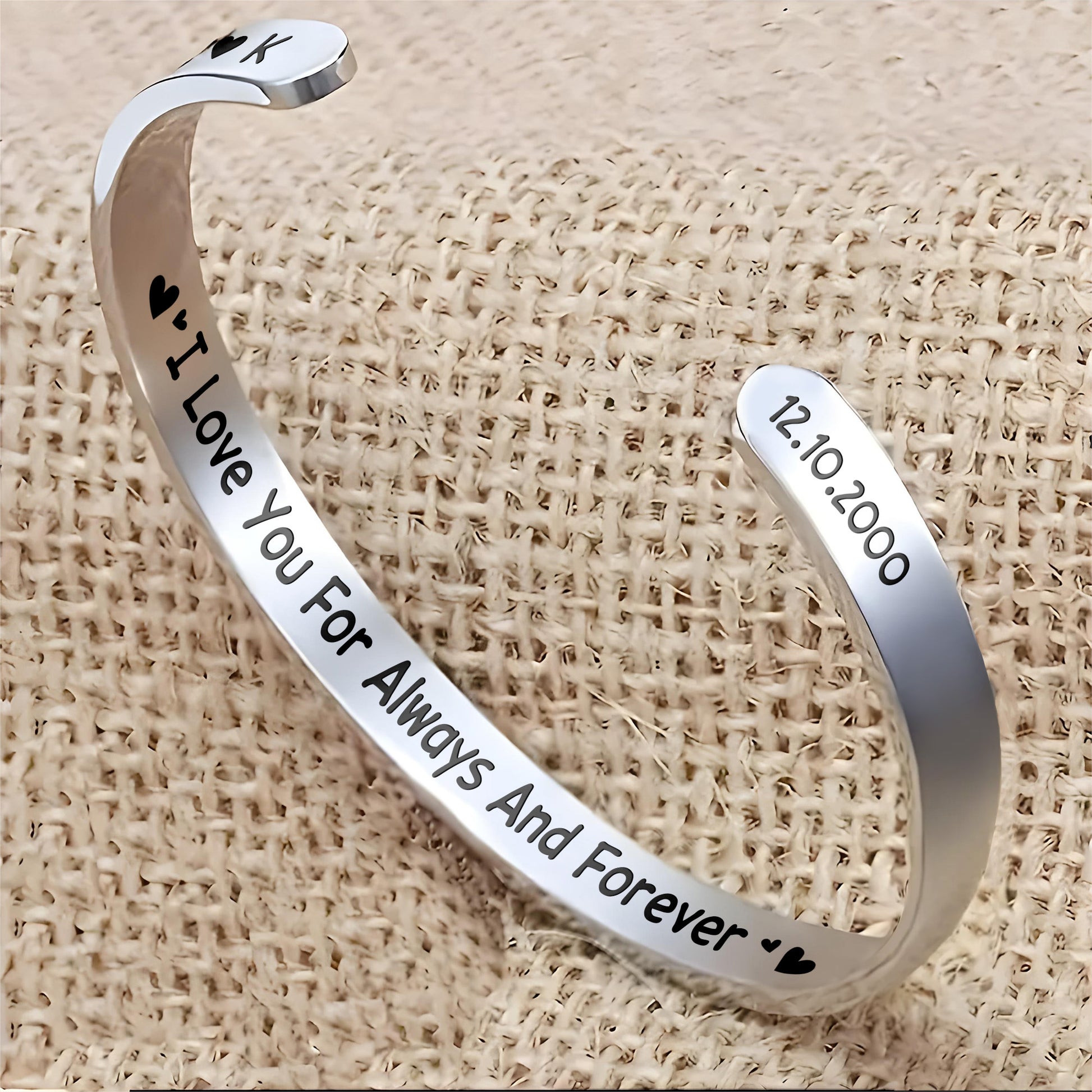 I Love You For Always And Forever Hearts Bracelet