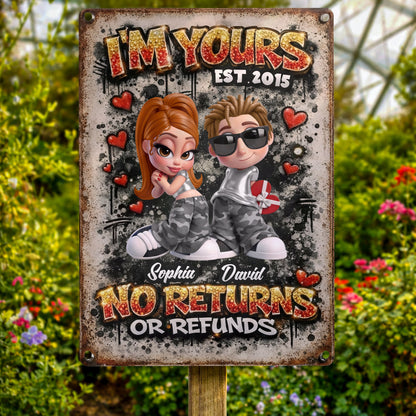 I'm Yours No Returns Or Refunds, Hearts And Military Camo