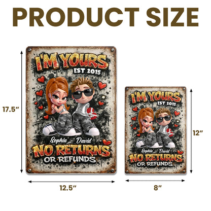 I'm Yours No Returns Or Refunds, Hearts And Military Camo