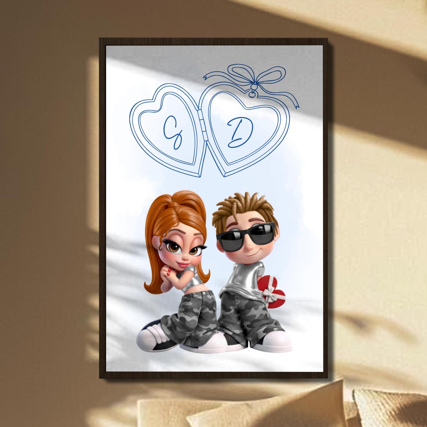 Celebrate Your Love With Personalized Hearts And Characters