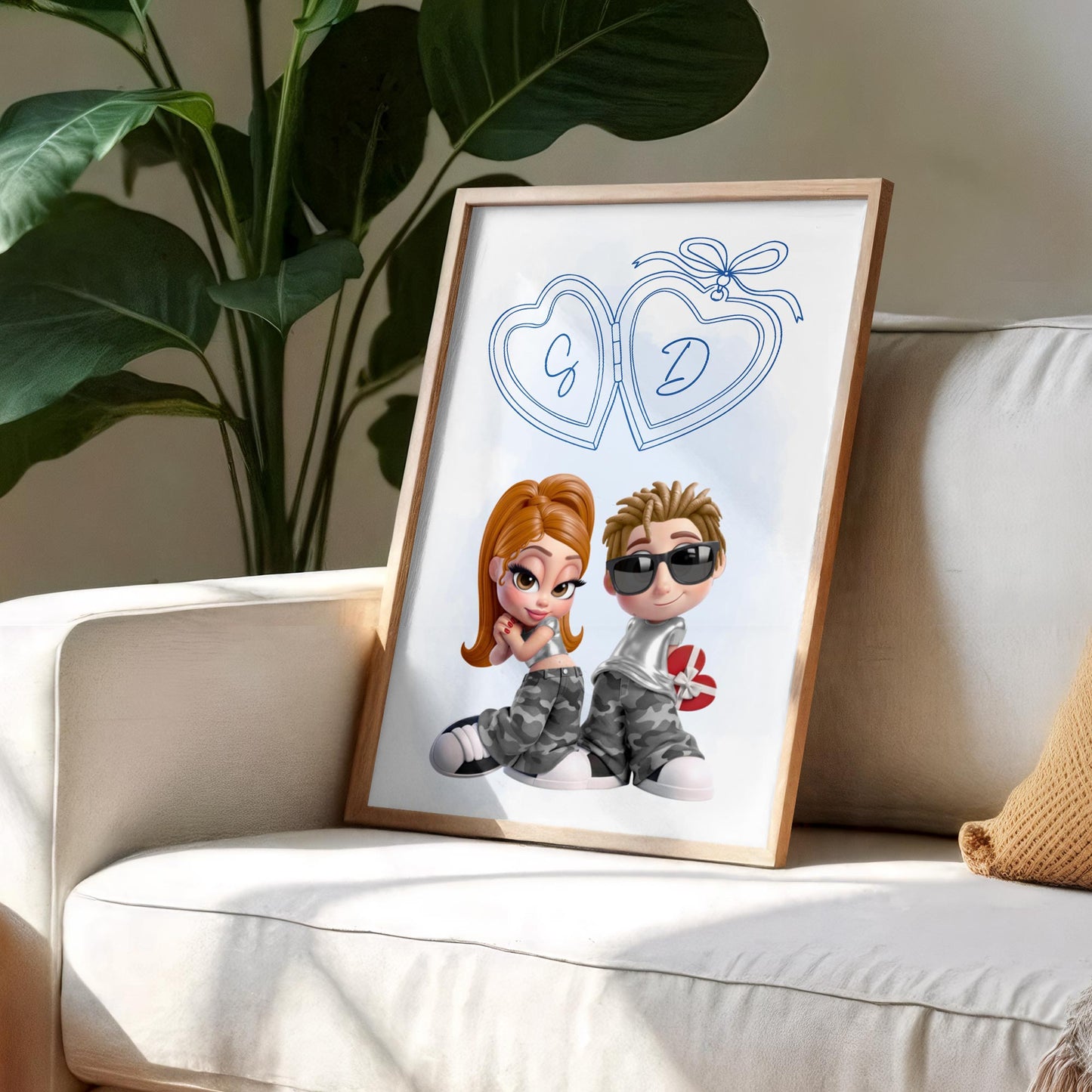 Celebrate Your Love With Personalized Hearts And Characters