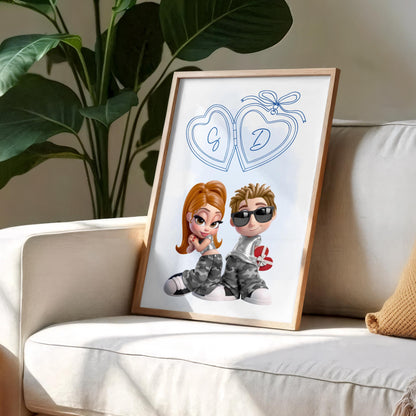 Celebrate Your Love With Personalized Hearts And Characters