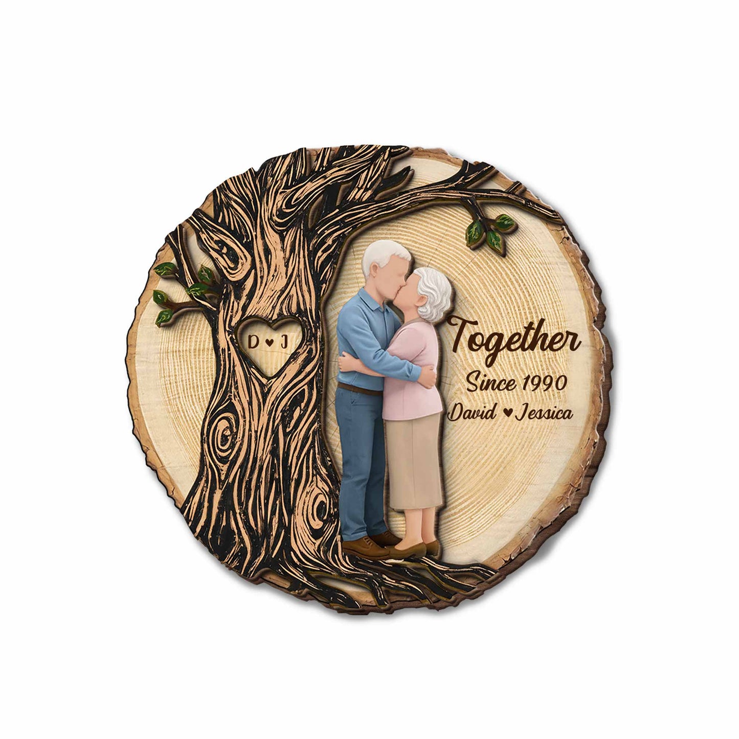 Together Since, Tree And Couple Design