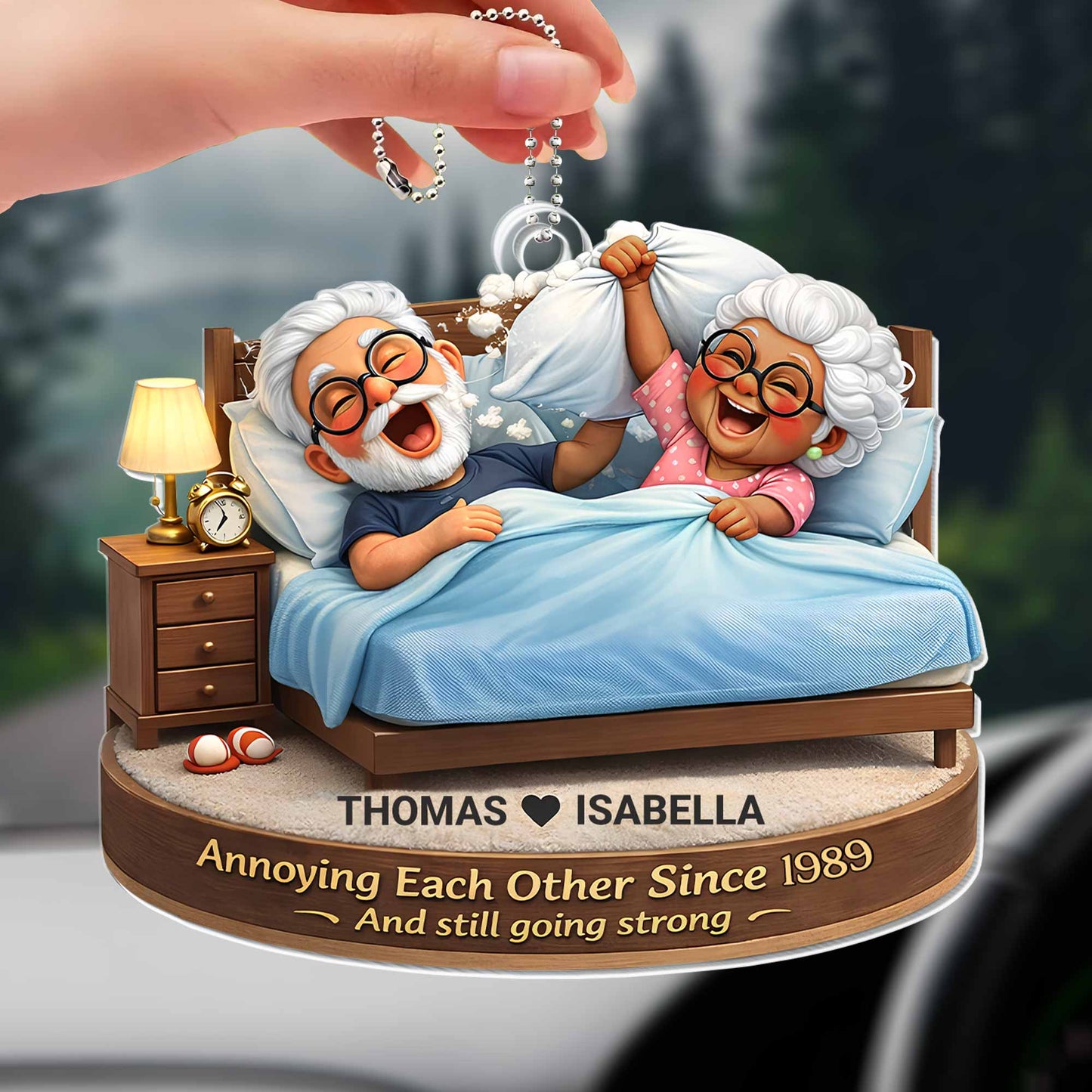 Annoying Each Other Since And Still Going Strong, Bed With Laughing Elderly Couple