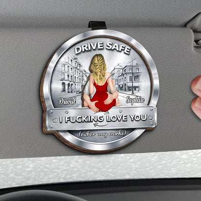 Drive Safe, I Effing Love You, Woman In Red Dress