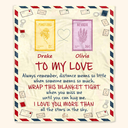 To My Love, Wrap This Blanket Tight When You Miss Me