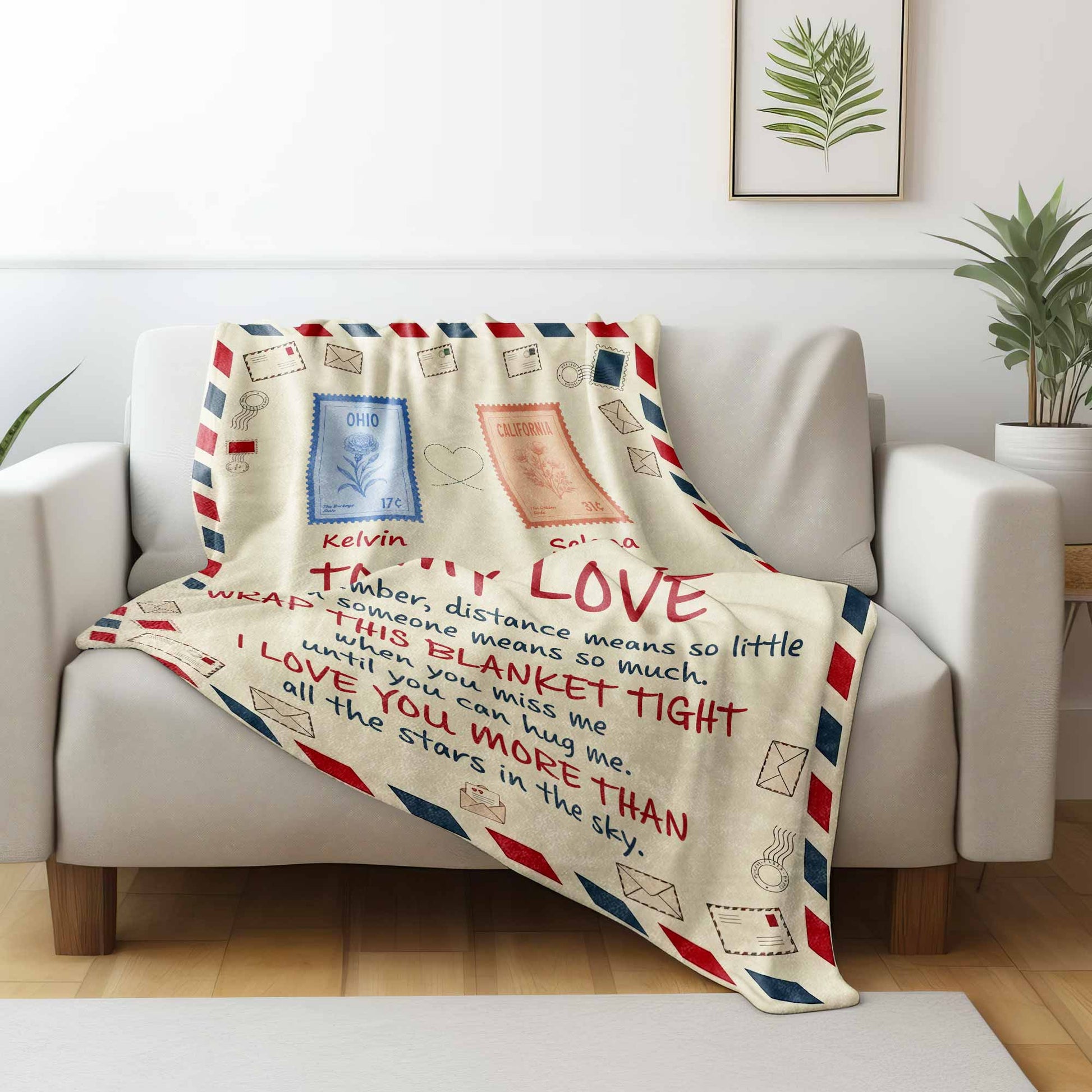 To My Love, Wrap This Blanket Tight When You Miss Me