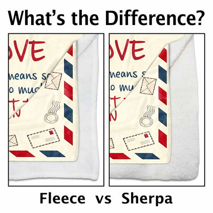 To My Love, Wrap This Blanket Tight When You Miss Me