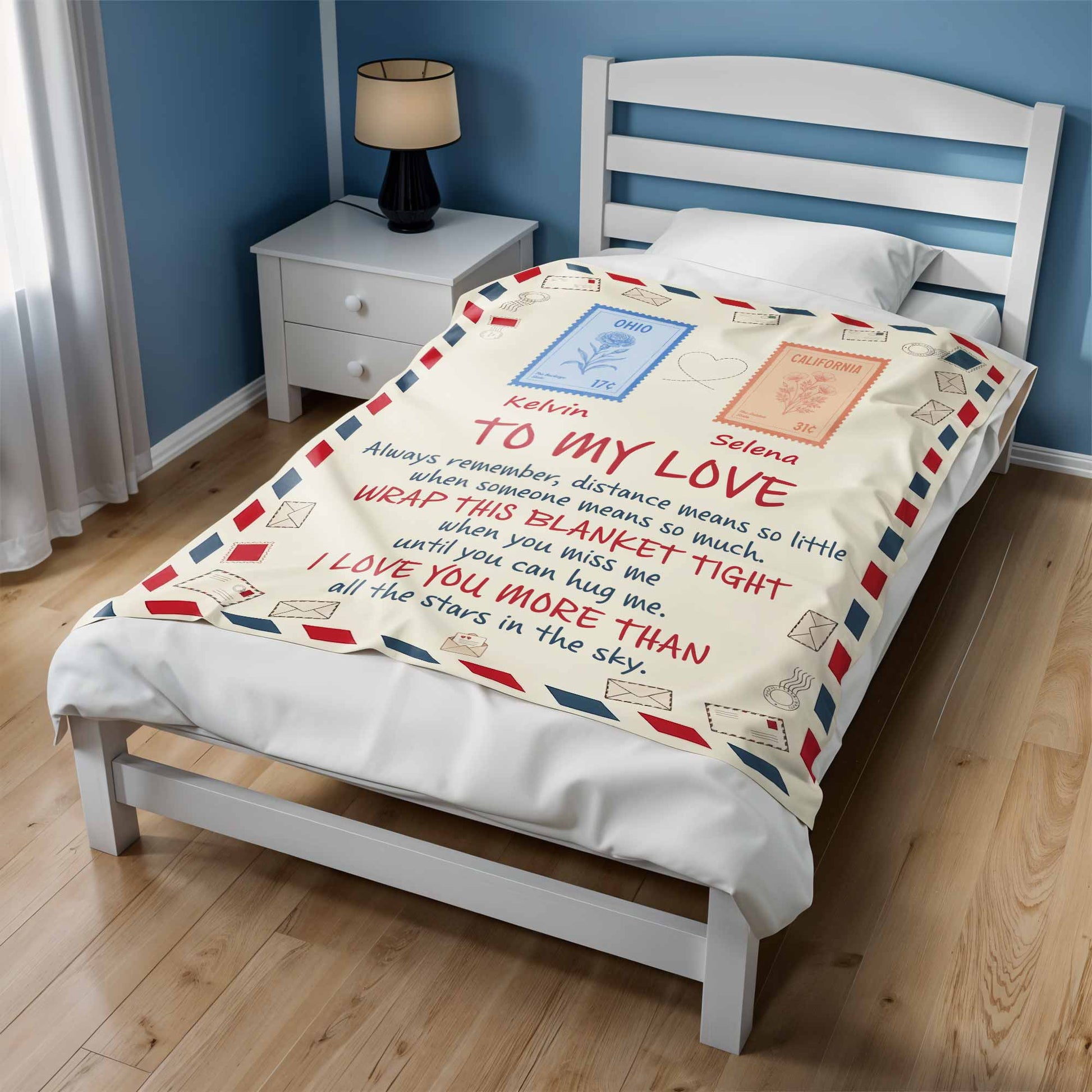 To My Love, Wrap This Blanket Tight When You Miss Me