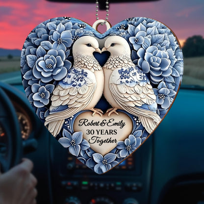 Celebrating Love And Commitment With Doves And Flowers