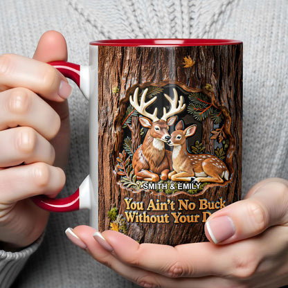 You Ain't No Buck Without Your Doe Featuring Deer In A Forest