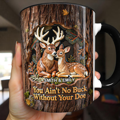 You Ain't No Buck Without Your Doe Featuring Deer In A Forest