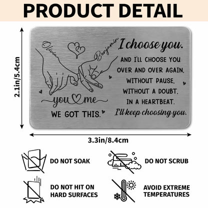 I Choose You Over And Over, Heart And Holding Hands