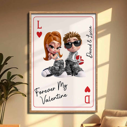 How Lucky Are We, Playing Cards Design With Couple