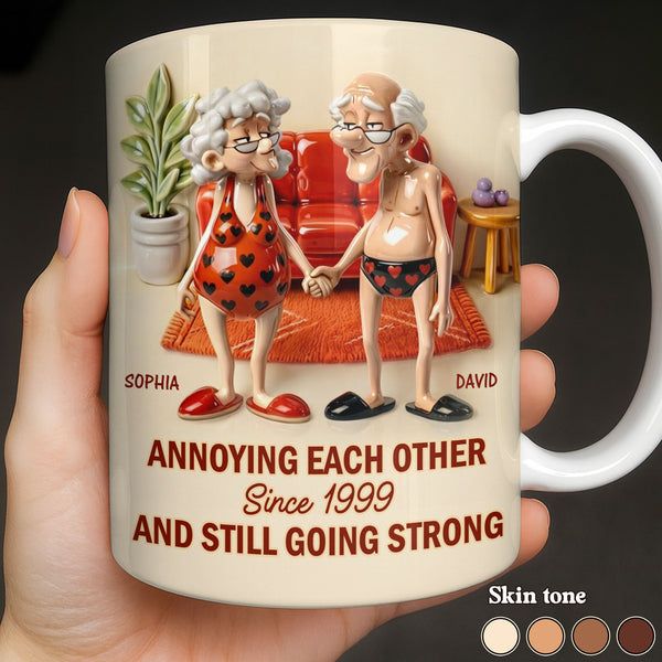 Annoying Each Other And Still Going Strong, Elderly Couple