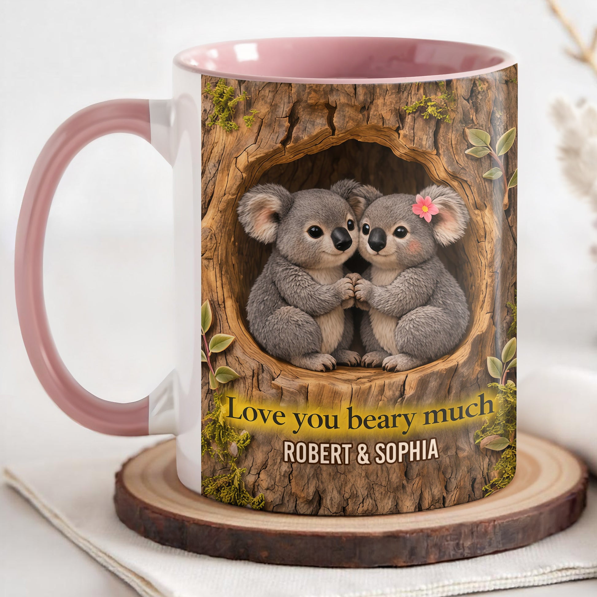 Love You Beary Much Two Koalas In Tree Hollow