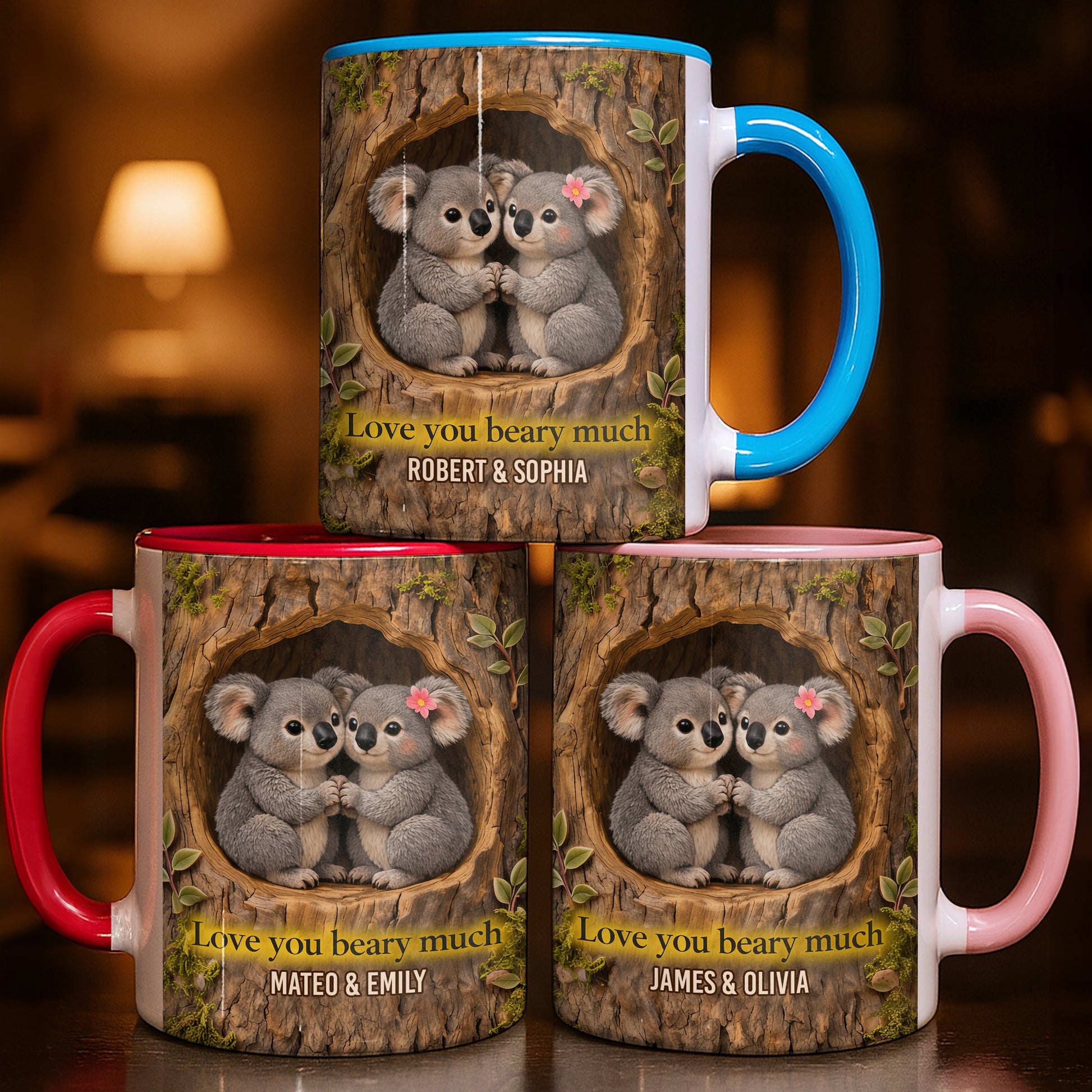 Love You Beary Much Two Koalas In Tree Hollow