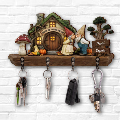 Growing Old Together, Gnome Couple Key Holder