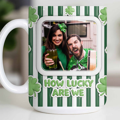 How Lucky Are We With Shamrocks And Stripes Design
