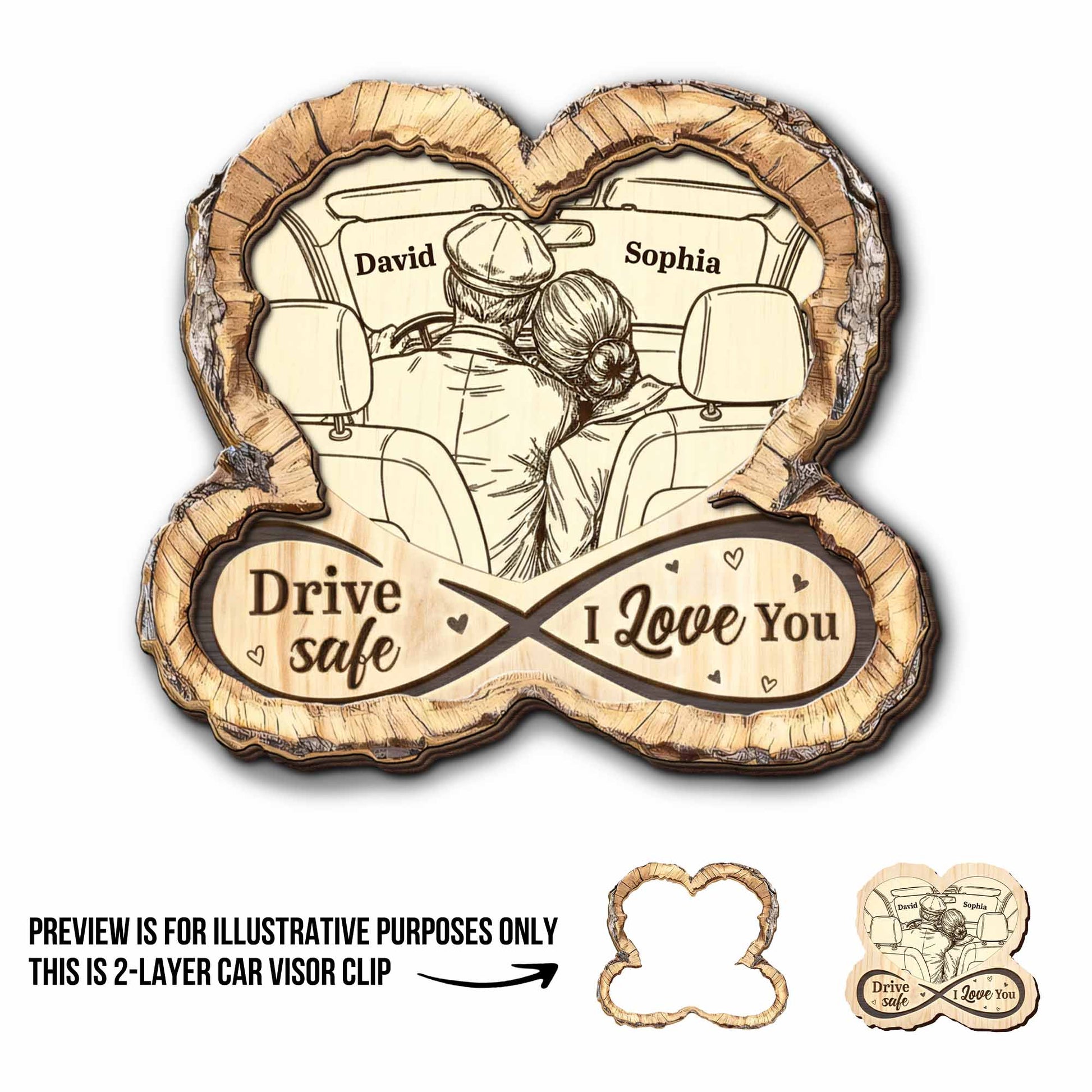 Drive Safe I Love You, Couple In Car