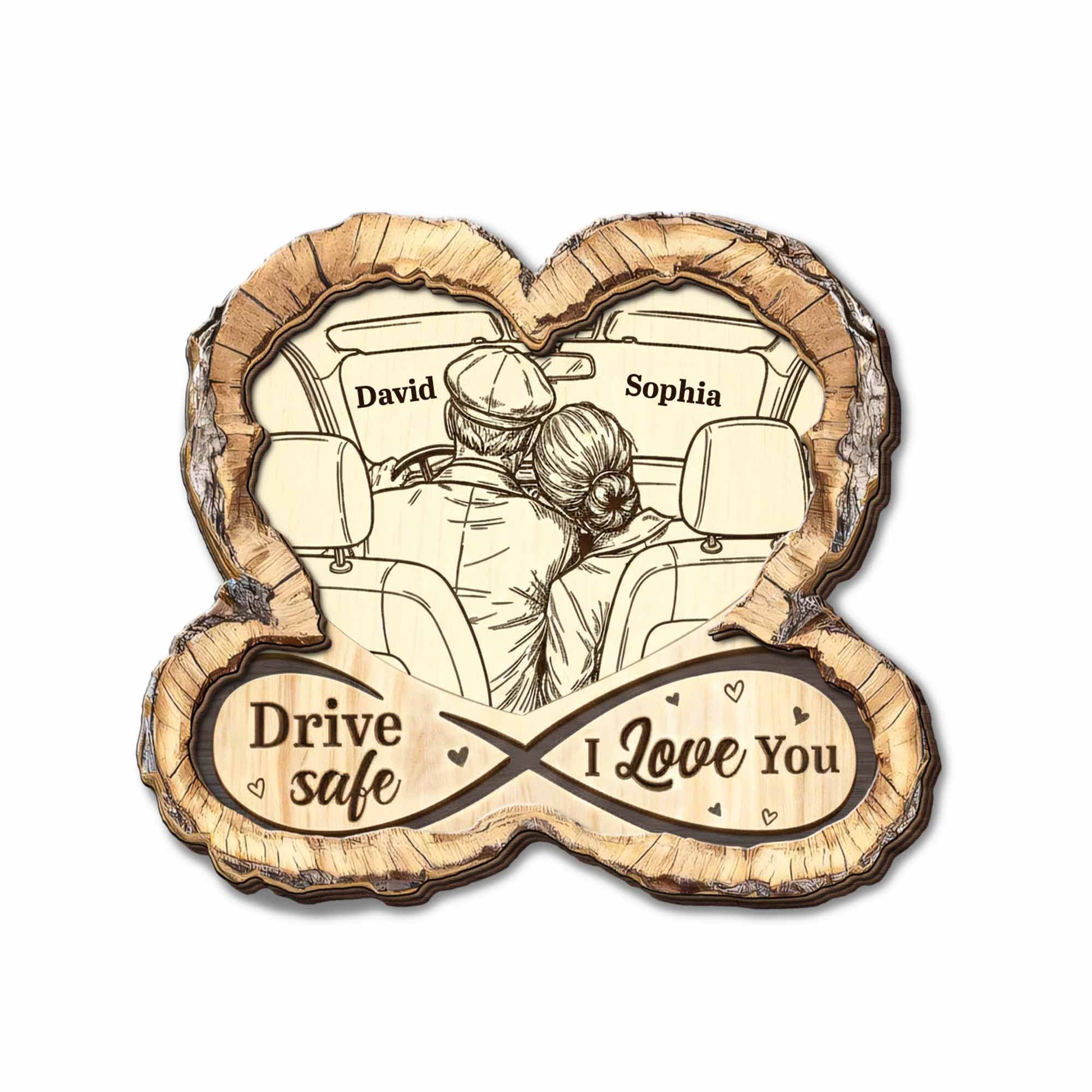 Drive Safe I Love You, Couple In Car