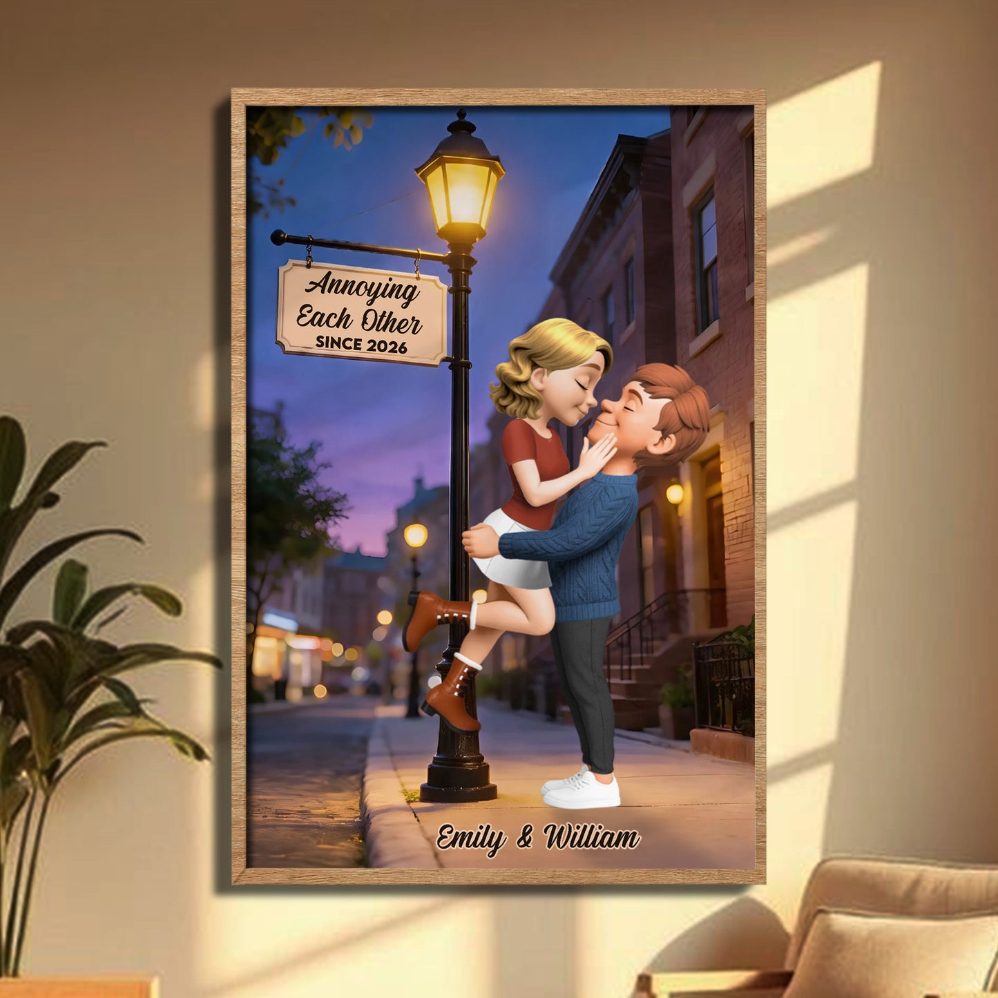 Annoying Each Other Since, Couple And Street Lamp