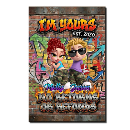 I'm Yours, No Returns Or Refunds, Graffiti Design