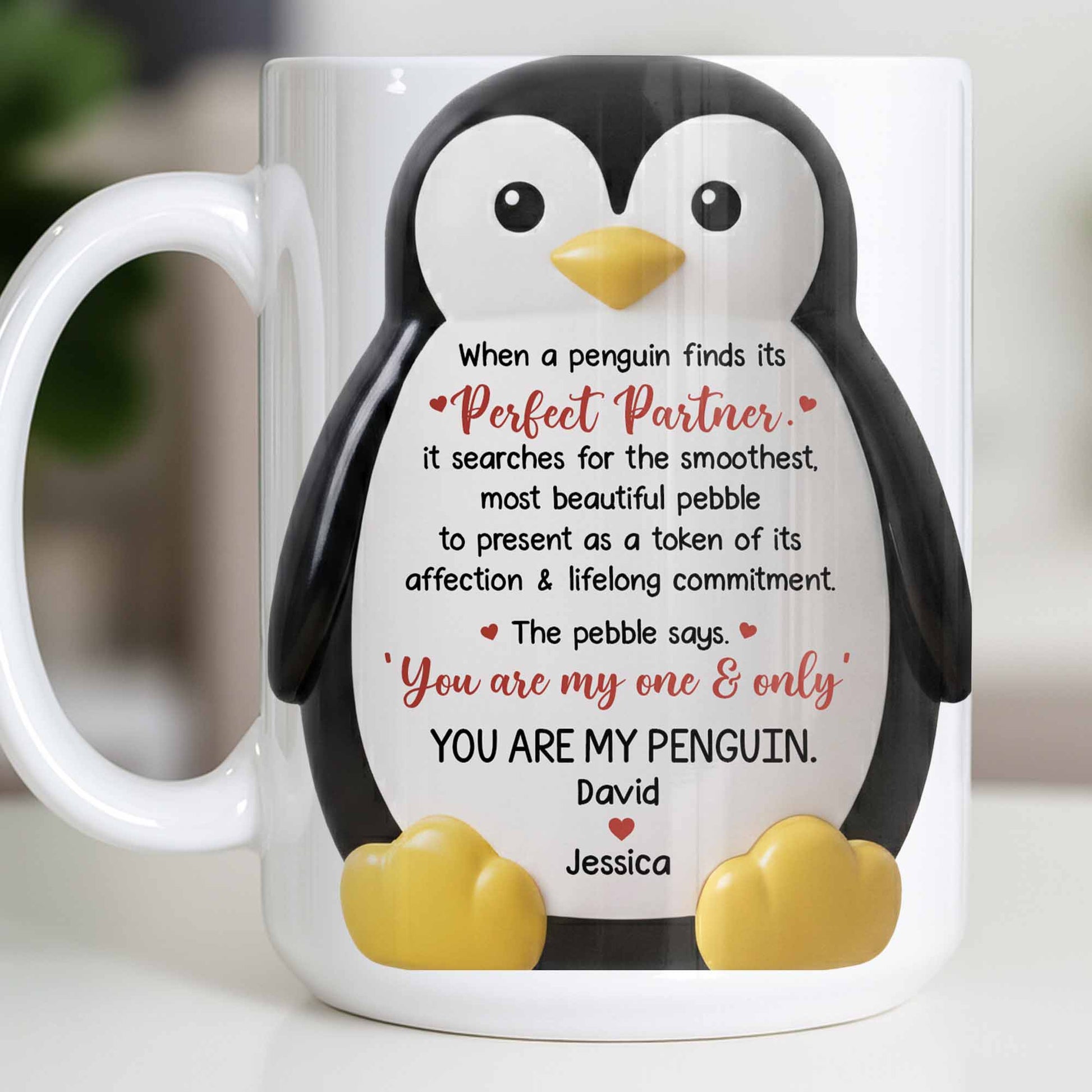 Perfect Partner Penguin Pebble For Lifelong Commitment
