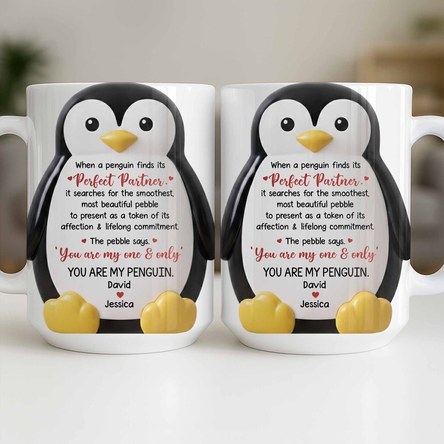 Perfect Partner Penguin Pebble For Lifelong Commitment