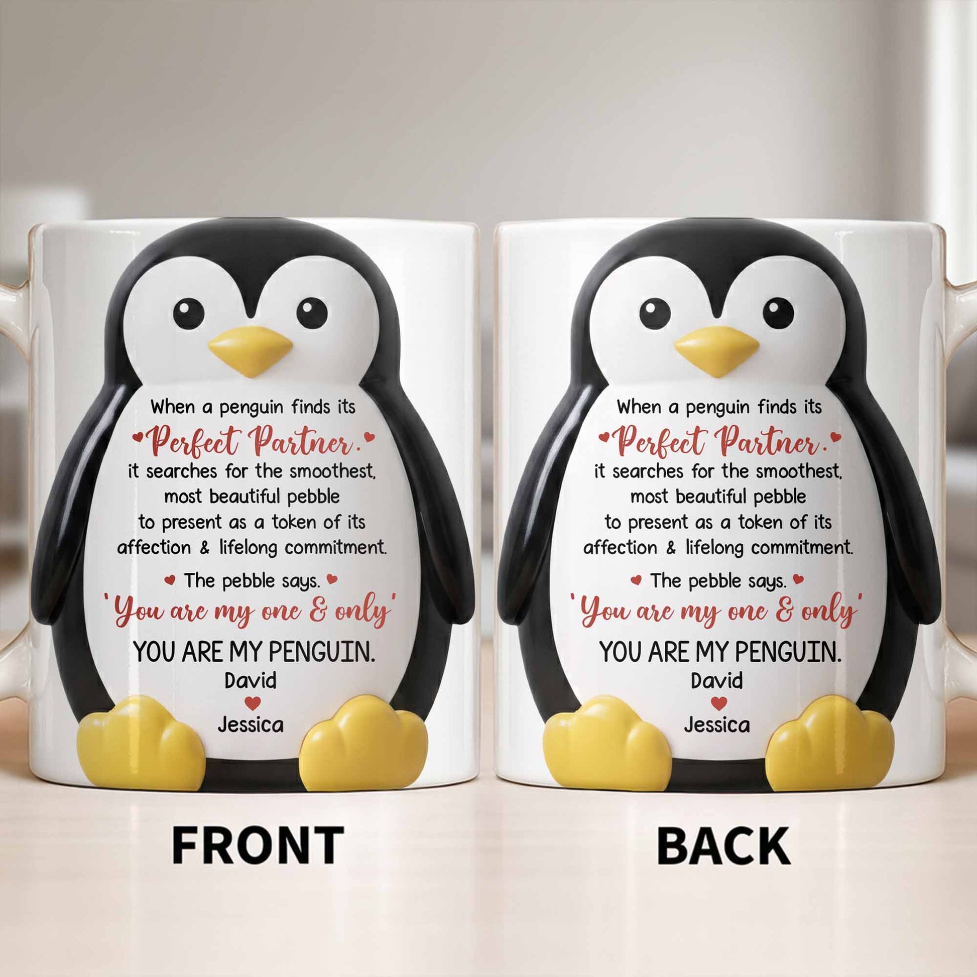 Perfect Partner Penguin Pebble For Lifelong Commitment