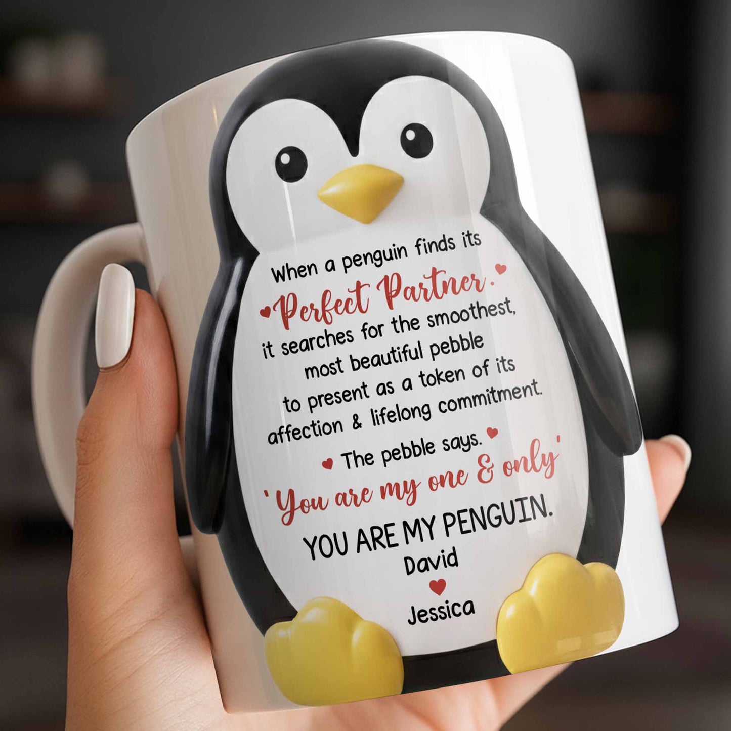Perfect Partner Penguin Pebble For Lifelong Commitment